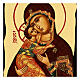 Russian-style icon "Black and Gold" of the Virgin of Vladimir, 5x7 in s2