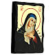 Russian icon, Black and Gold collection, Our Lady of Sorrows, 5x7 in s3