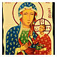 Icono ruso Virgen de Czestochowa estilo Black and Gold 14x18 cm s2