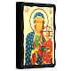 Icono ruso Virgen de Czestochowa estilo Black and Gold 14x18 cm s3