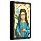 Icono ruso Virgen de 3 años estilo Black and Gold 14x18 cm s3