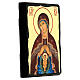 Russian icon, Black and Gold collection, Helper in Childbirth, 5x7 in s3