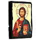 Russian icon, Black and Gold collection, Christ Pantocrator, 5x7 in s3