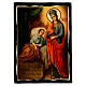 Black and Gold icon of Our Lady of the Healing, 7x9 in s1