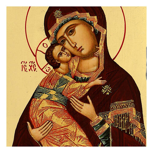 Black and Gold Vladimirskaya Russian Icon 18x24 cm 2