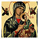 Black and Gold Russian icon, Our Lady of Perpetual Help, 7x10 in s2