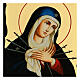 Icona russa Sette dolori Black and Gold 18x24 cm s2
