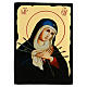 Russian Icon of the Seven Sorrows Black and Gold 18x24 cm s1
