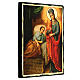 Black and Gold Russian icon, Our Lady of Healing, 16x12 in s3