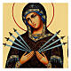 Ícone russo Nossa Senhora das Angústias 18x24 cm Black and Gold s2