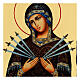  Icon of Seven Sorrows Russian Black and Gold style 18x24 cm s2