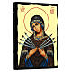  Icon of Seven Sorrows Russian Black and Gold style 18x24 cm s3