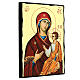 Smolenskaya icon of the Mother of God, Black and Gold, Russian style, 16x12 in s3