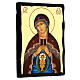 Russian icon of Our Lady Helper in Childbirth, 7x10 in, Black and Gold collection s3