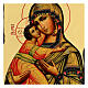 Russian Icon Lady of Vladimirskaya Black and Gold 30x20 cm s2