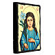 Russian icon of Child Mary, 12x8 in, Black and Gold collection s3