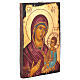 Icona Madre di Dio Smolenskaja Romania dipinta 14x18 cm s2