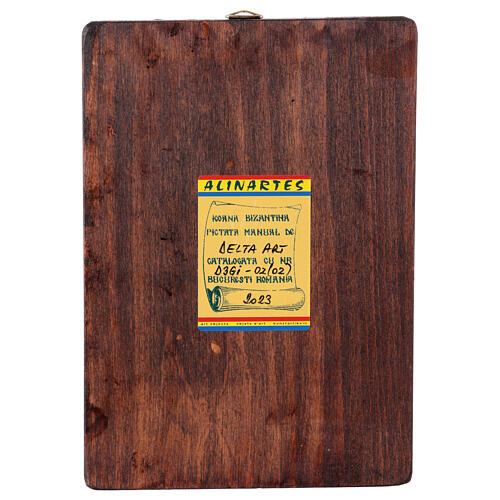 Icono San Juan Bautista Rumanía pintado 14x18 cm 3