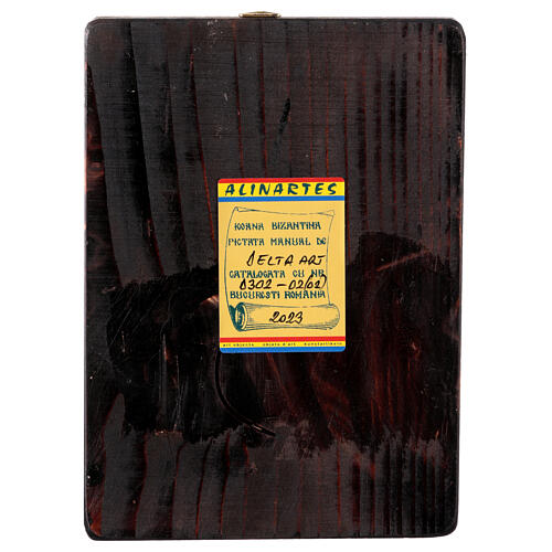 Icono Madre de Dios Muromskaja Rumanía pintado 14x18 cm 3