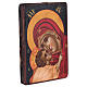 Icon of Mother of God Muromskaya Romania painted 14x18 cm s2