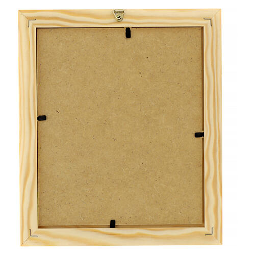 Ikone, Heilige Dreifaltigkeit, Holz und Bernstein, 21x18 cm 3