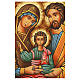 Romanian icon of the Holy Family painted 40x30 cm s2