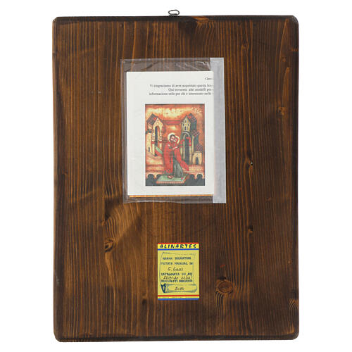 Icona Rumena Sant'Anna e Gioacchino dipinta 40x30 cm 4