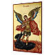 Icona San Michele dipinta a mano Romania 80x50 cm s4