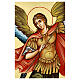Icona San Michele dipinta a mano Romania 80x50 cm s5