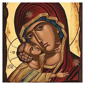Mother of God of Tenderness, with red mantle