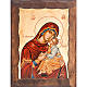 Icona Madre di Dio Eleousa manto rosso s1