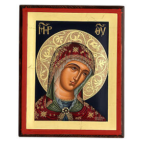 Icona volto di Maria serigrafata Grecia