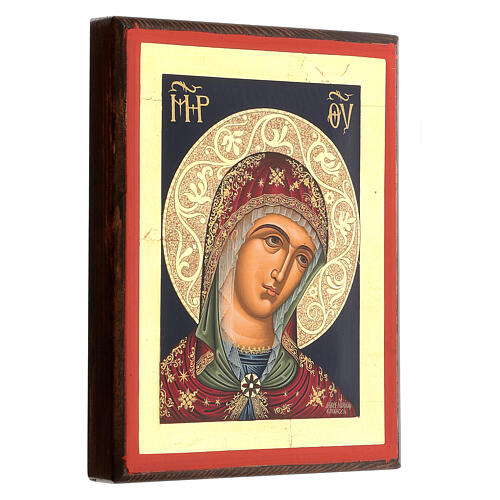 Icona volto di Maria serigrafata Grecia 3