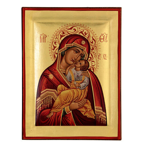 Icona greca serigrafata Vergine Glikofilussa 1