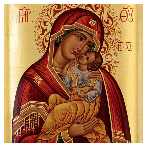 Icona greca serigrafata Vergine Glikofilussa 2