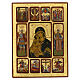 Ícone Vladimirskaya passos da vida de Cristo s1