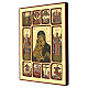 Ícone Vladimirskaya passos da vida de Cristo s3