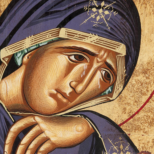 Our Lady of Sorrows icon, Greece, silkscreen printing 2
