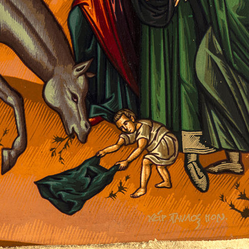 Entry into Jerusalem icon, Greece, silkscreen printing 31x24cm 4