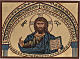 Ícone Cristo de Morreale serigrafado Grécia 16x22 cm s1