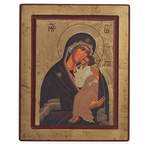 Siebdruck Ikone Gottesmutter von Jaroslaw aus Griechenland 1
