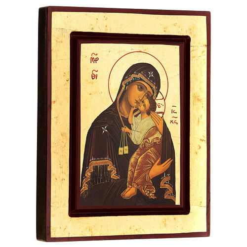 Griechische Siebdruck Ikone Gottesmutter vom Karmel 3