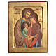 Griechische Siebdruck Ikone Heilige Familie auf Holz s1