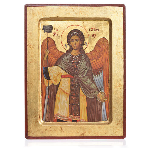 Griechische Siebdruck Ikone Hl. Gabriel 1