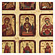 Ícone grego serigrafado 9 imagens da Mãe de Deus 18x23 cm s2