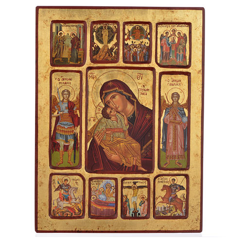 Icon, Mysteries of the Life of Mary 30x40cm 1