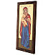 Silk-screen printed Greek icon Our Lady of Vladimir 55x25 cm s3