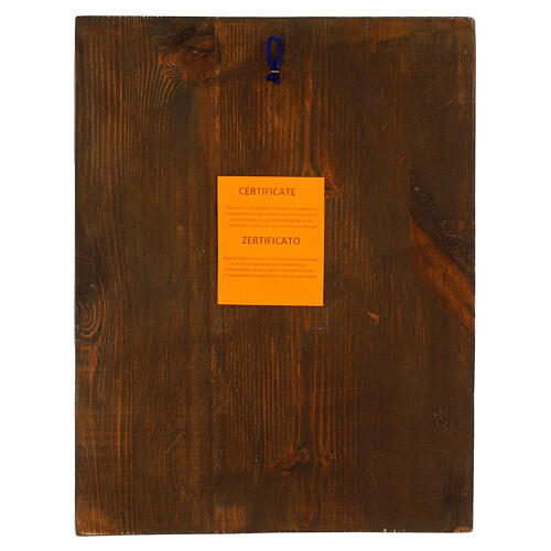 Icona intagliata San Marco 32x24 cm Grecia dipinta 4
