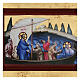 Griechische Holz-Ikone im Siebdruck aus Griechenland mit Jesus und seinen Jüngern, 10 x 14 cm s2