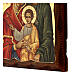 Griechische Siebdruck-Ikone mit Heiliger Familie, 25 x 20 s4
